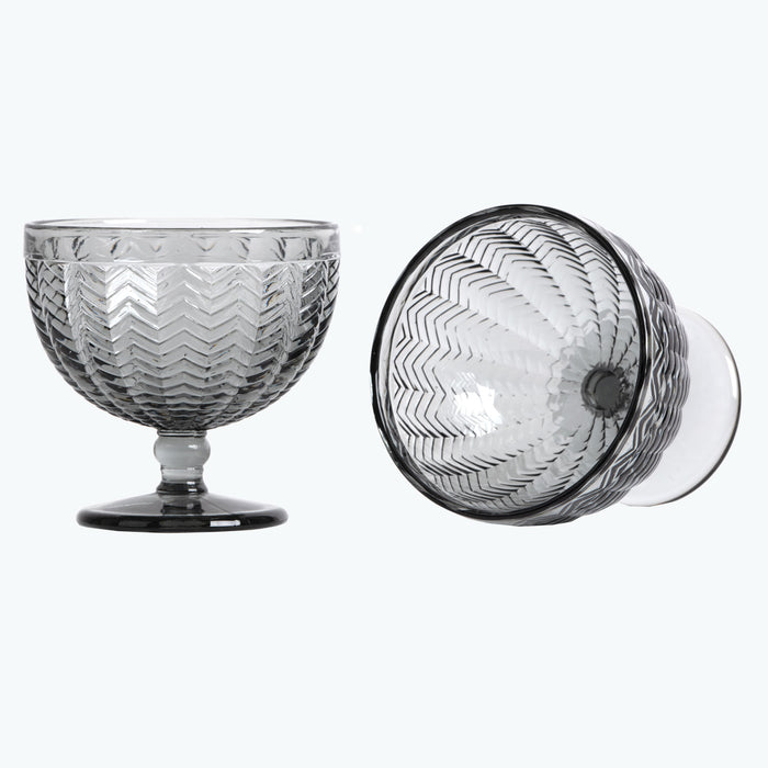 Carla dessertskål 2 stk grå