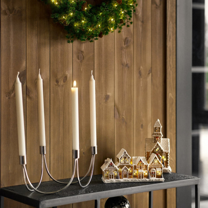 Gingerbread kirke m/LED lys