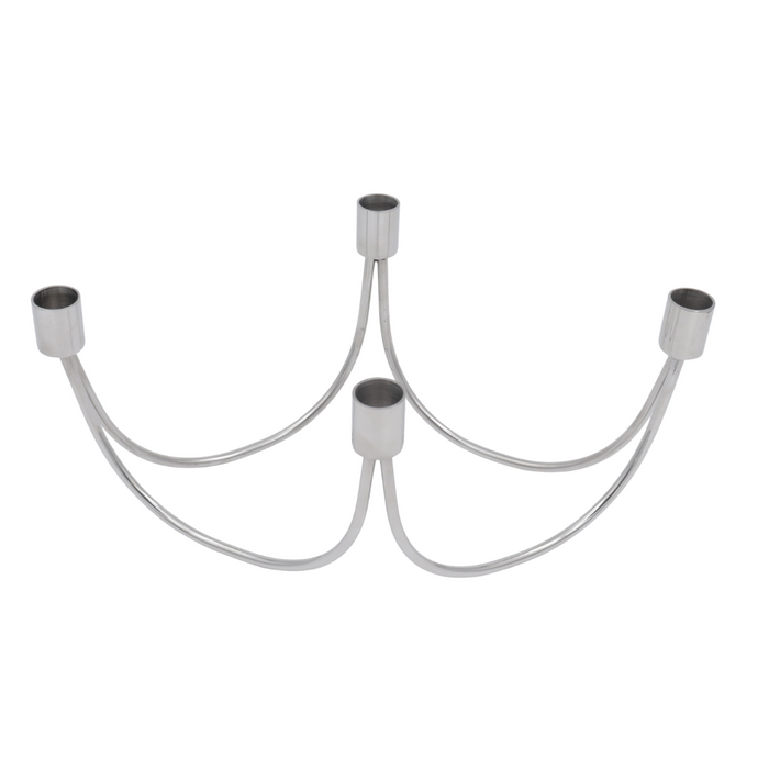 Wilson Silver lysestake for 4 lys