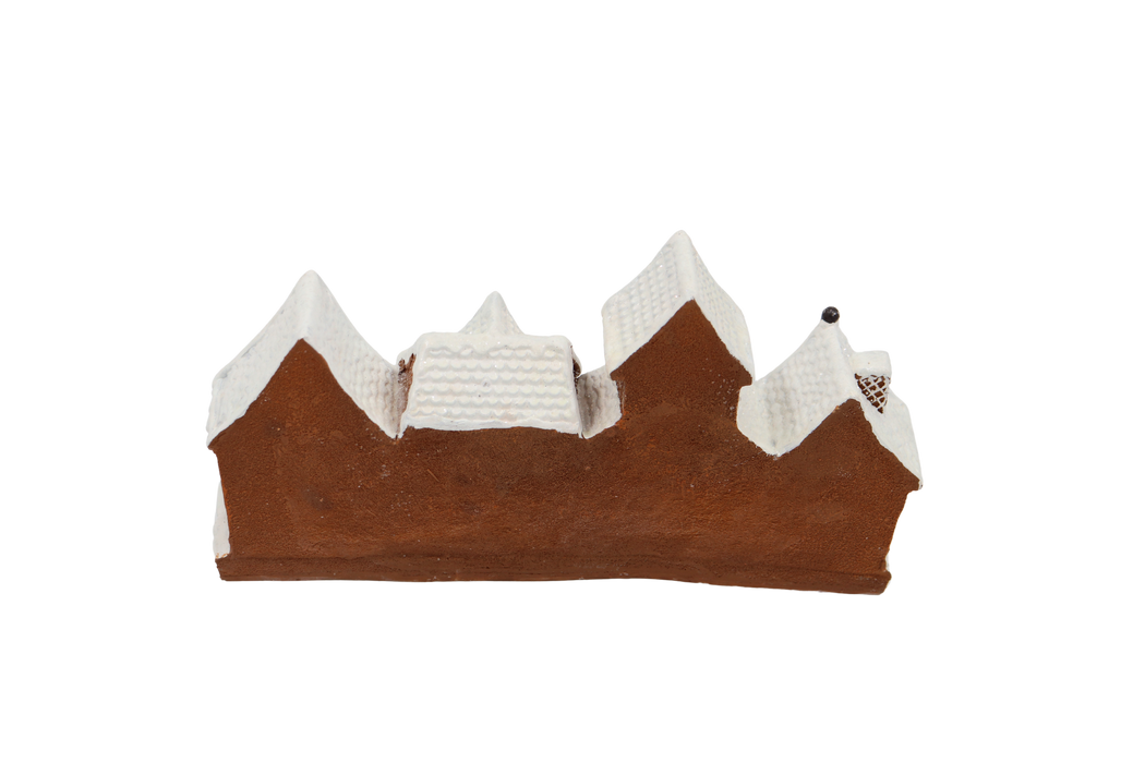 Gingerbread landsby m/LED lys