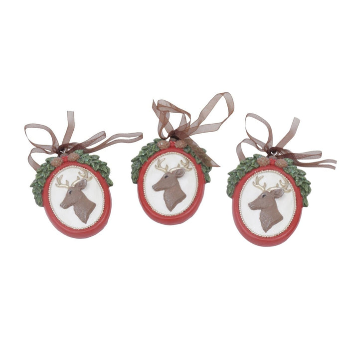 Christmas Spirit hjort julepynt 3 stk