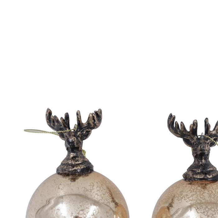 Julepynt m/hjort 2 stk