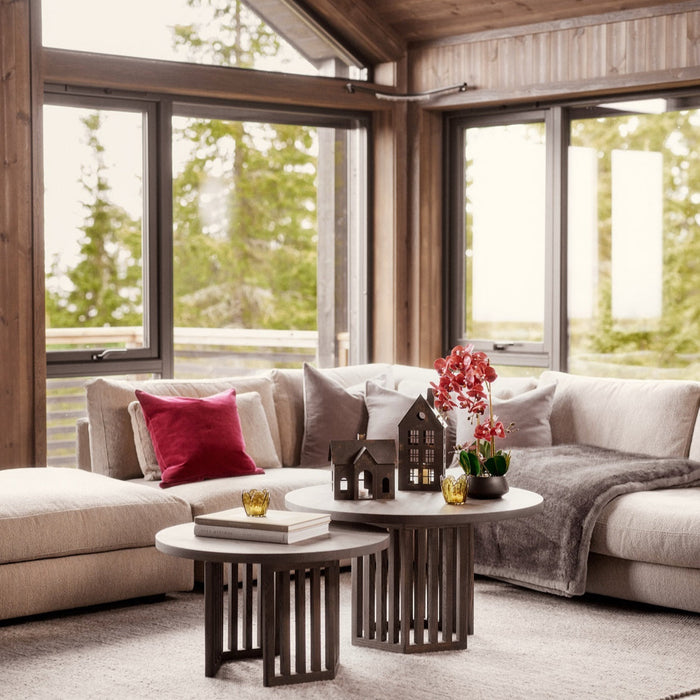 Orchid burgunder 47 cm m/svart potte