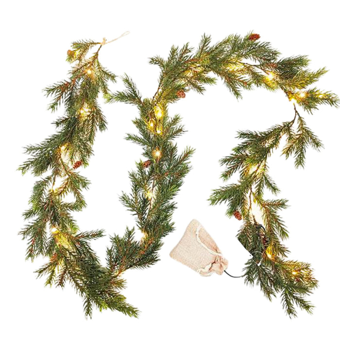 Christmas girlander m/LED lys 180 cm