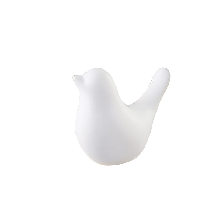 Bird figur hvit medium