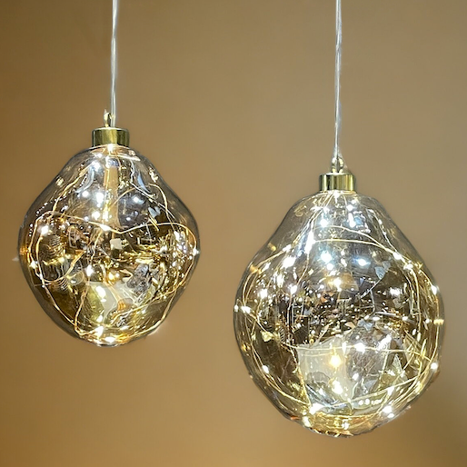 Ariel Amber lysdekor 12 cm