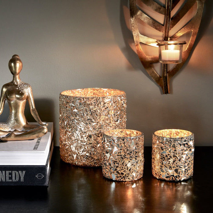 Glimmer telysholder 2 stk