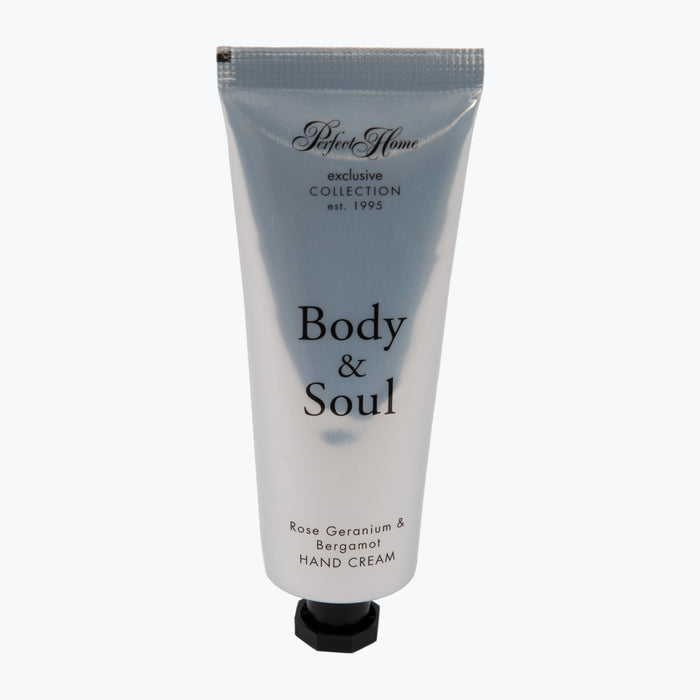Body & Soul hand cream Rose Geranium & Bergamot