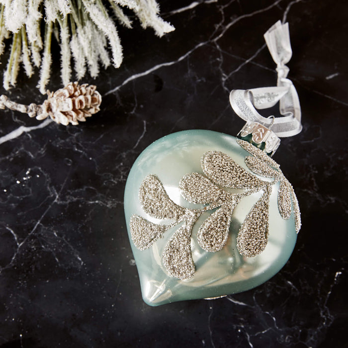 Julepynt løkformet grønn 4 stk